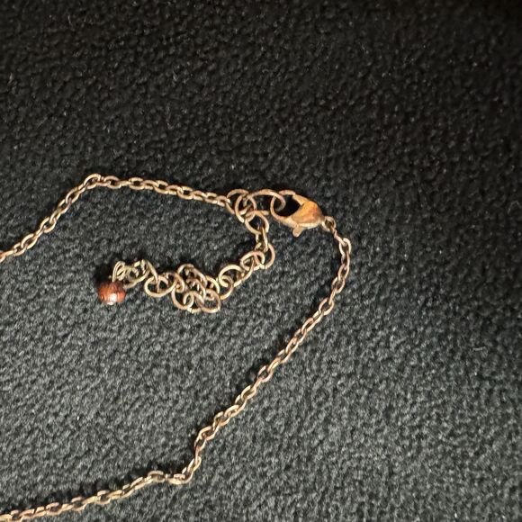 Earth & Fire Sun Necklace Wood Etched Brass Jewelry Chain Accessory Medallion - Picture 4 of 7